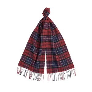 Barbour Sciarpa Uomo Tartan Lambswool Navy