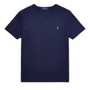 T-Shirt In Cotone Custom Slim Fit Uomo Refined Navy