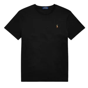 T-Shirt In Cotone Custom Slim Fit Uomo Polo Black