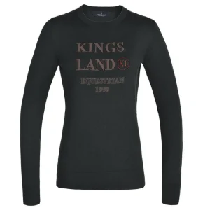 KINGSLAND MAGLIONE DONNA GIROCOLLO IN LANA KINGSLAND Verde abbigliamento da equitazione