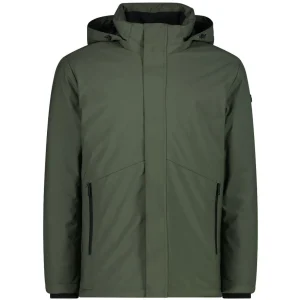 Giacca Imbottita Impermeabile In Softshell Uomo Oil Green