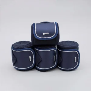 KINGSLAND FASCE IN PILE CON STRASS SET DA 4PZ. Blu sottosella