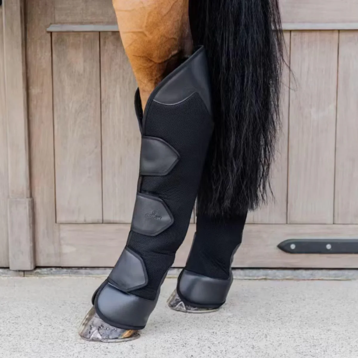 KENTUCKY STABLE BOOTS PROTECT LONG HIND KENTUCKY Nero protezioni arti cavallo - immagine 3