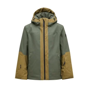 Giacca Rider Ski Bimba Pine Needle Snap Green