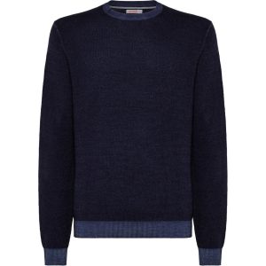 Pullover Round Vintage Uomo Navy Blue
