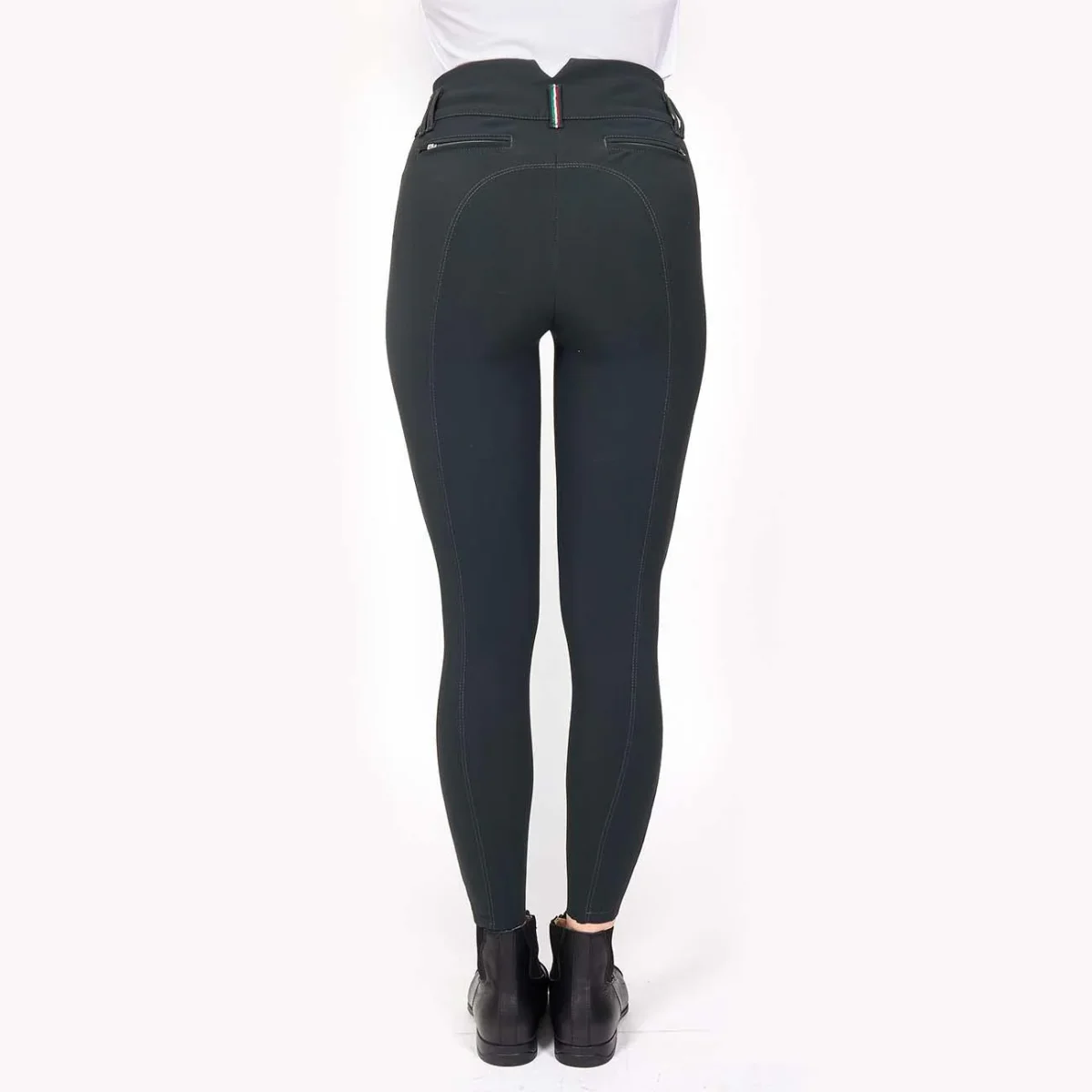 Pantalone da Equitazione Da Donna Half Grip Berlino Mascheroni Grigio Antracite - immagine 8