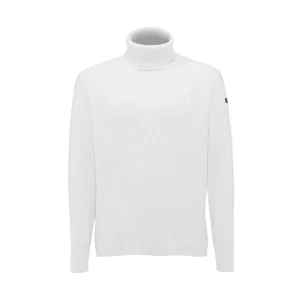 Dolcevita A Coste In Cotone Uomo Bianco