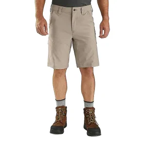 Carhartt Force Lightweight Ripstop Cargo Short 11" Tan corto cargo leggero in ripstop elasticizzato