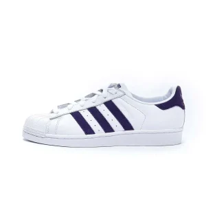 Sneaker Superstar Donna White Leg Purple